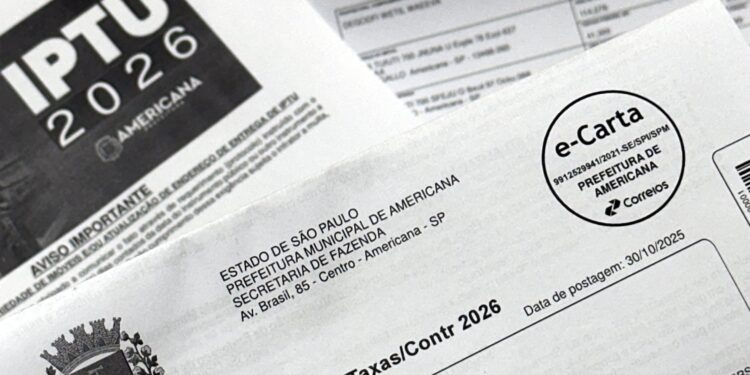 Pedidos de isenção do IPTU 2026 em Americana começam em 5 de janeiro
