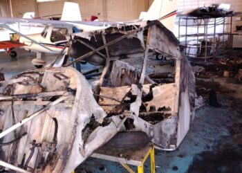 Incêndio atinge hangar no Aeroporto Municipal de Americana