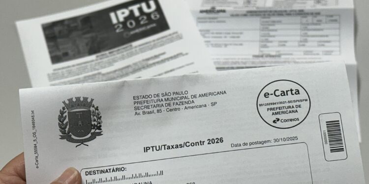 Pedidos de isenção do IPTU 2026 já podem ser protocolados em Americana