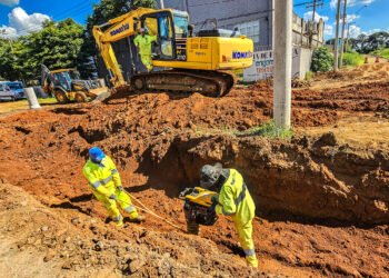 Obra de drenagem avança na pavimentação do Distrito Industrial de Cillo, em Santa Bárbara d’Oeste