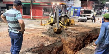 Obras emergenciais interditam trecho da Rua Fernando de Camargo no Centro de Americana