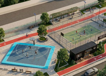 Entrada da Praia Azul passará por revitalização com nova praça esportiva em Americana