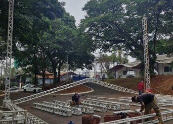 Celebra Americana ganha estrutura no CCL para receber milhares de pessoas neste fim de semana