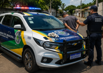 GCM prende suspeito de tráfico após apreensão de drogas no Parque Olaria