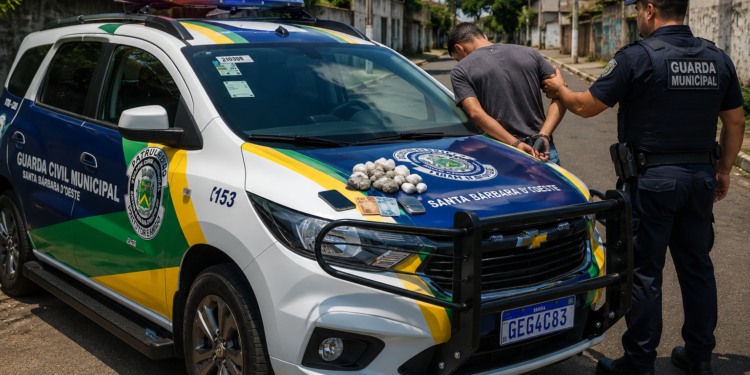 GCM prende suspeito de tráfico após apreensão de drogas no Parque Olaria