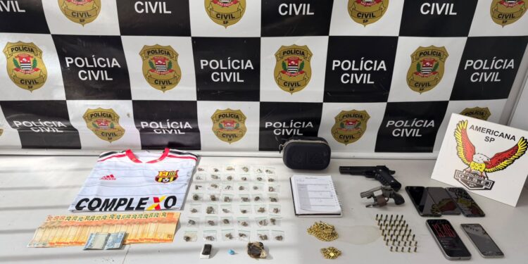 Operação da DISE termina com prisão por tráfico e apreensão de arma em Santa Bárbara d’Oeste