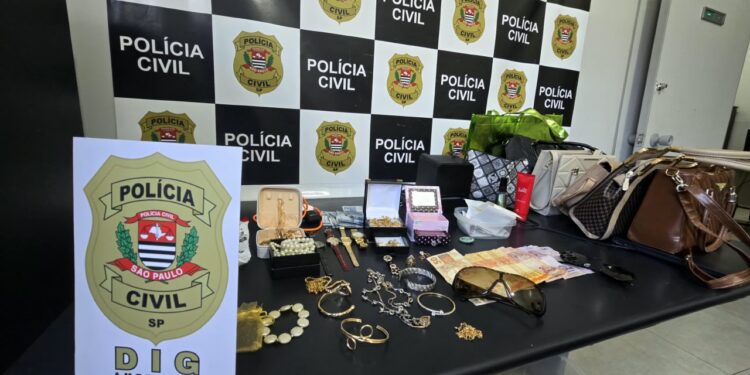 Polícia Civil apreende joias e dinheiro e indicia mulher suspeita de furtos em Americana