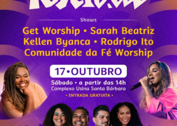 FÉstival 2026 terá Kellen Byanca, Sarah Beatriz e Get Worship em Santa Bárbara d’Oeste; entrada é gratuita